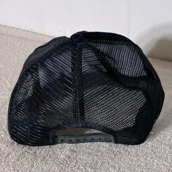 Vintage Black Corduroy New Brunswick Mesh Snap Back Trucker Hat - Picture 4 of 9